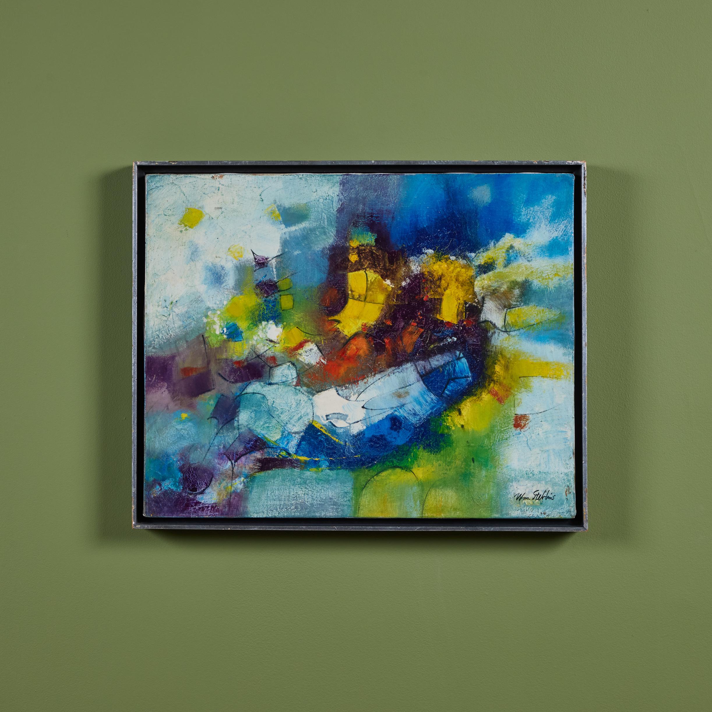 Pittura ad olio astratta di William Stebbins in vendita 1