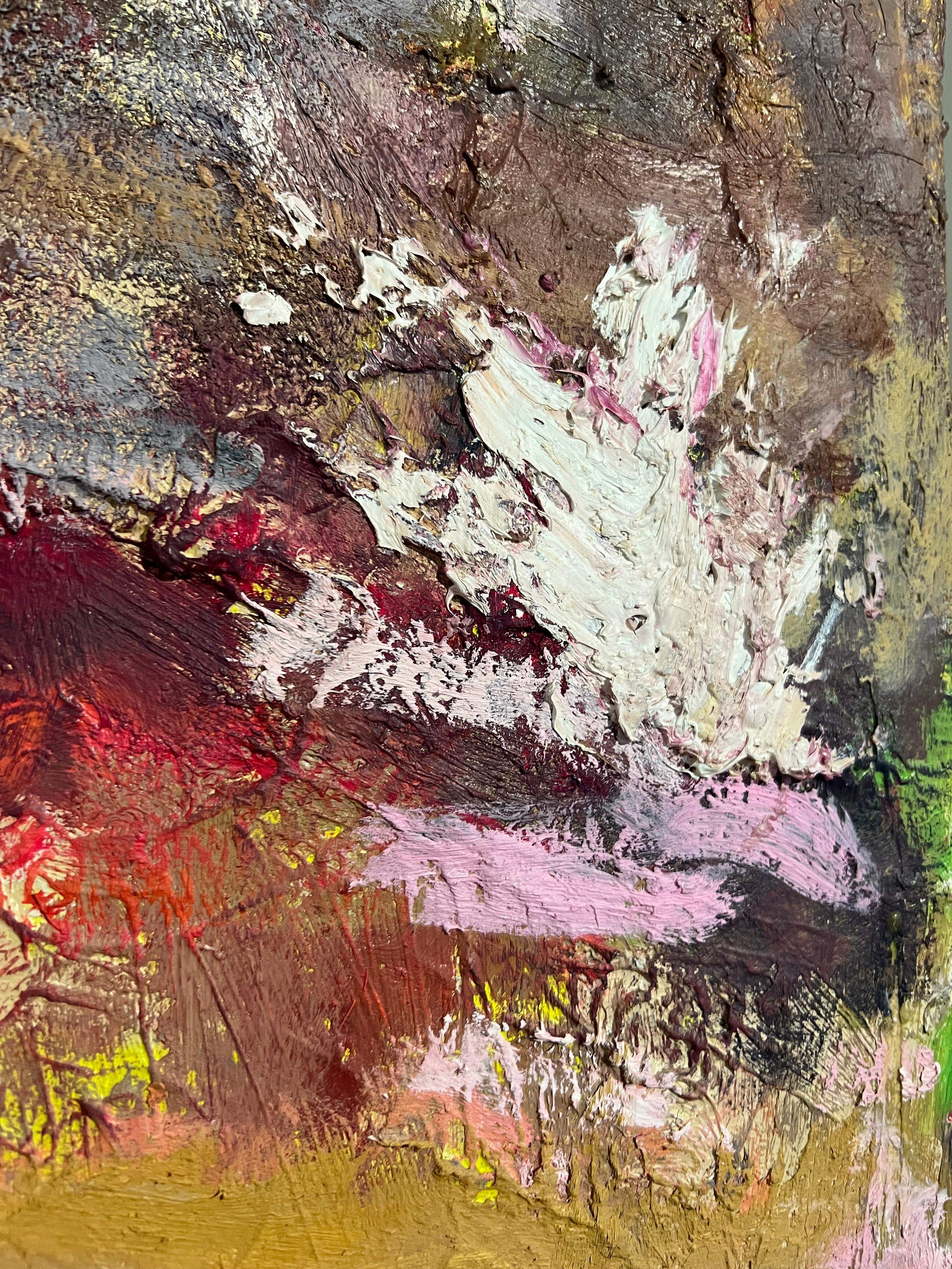 Pintura al óleo abstracta, 