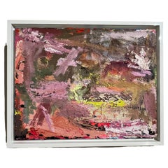 Pintura al óleo abstracta, "Nadie podía dormir"