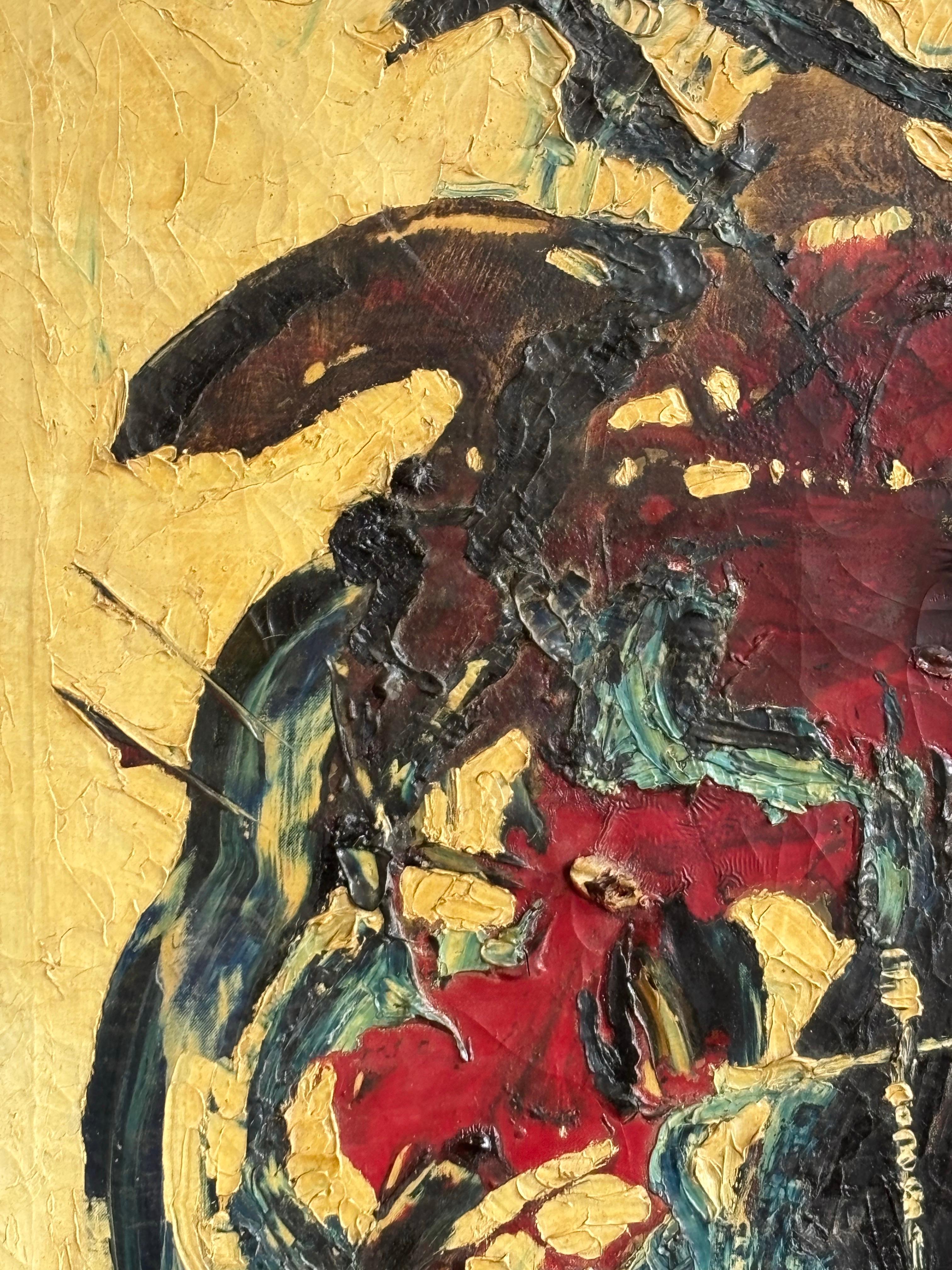 Pittura a olio astratta su tela In condizioni buone in vendita a Philadelphia, PA