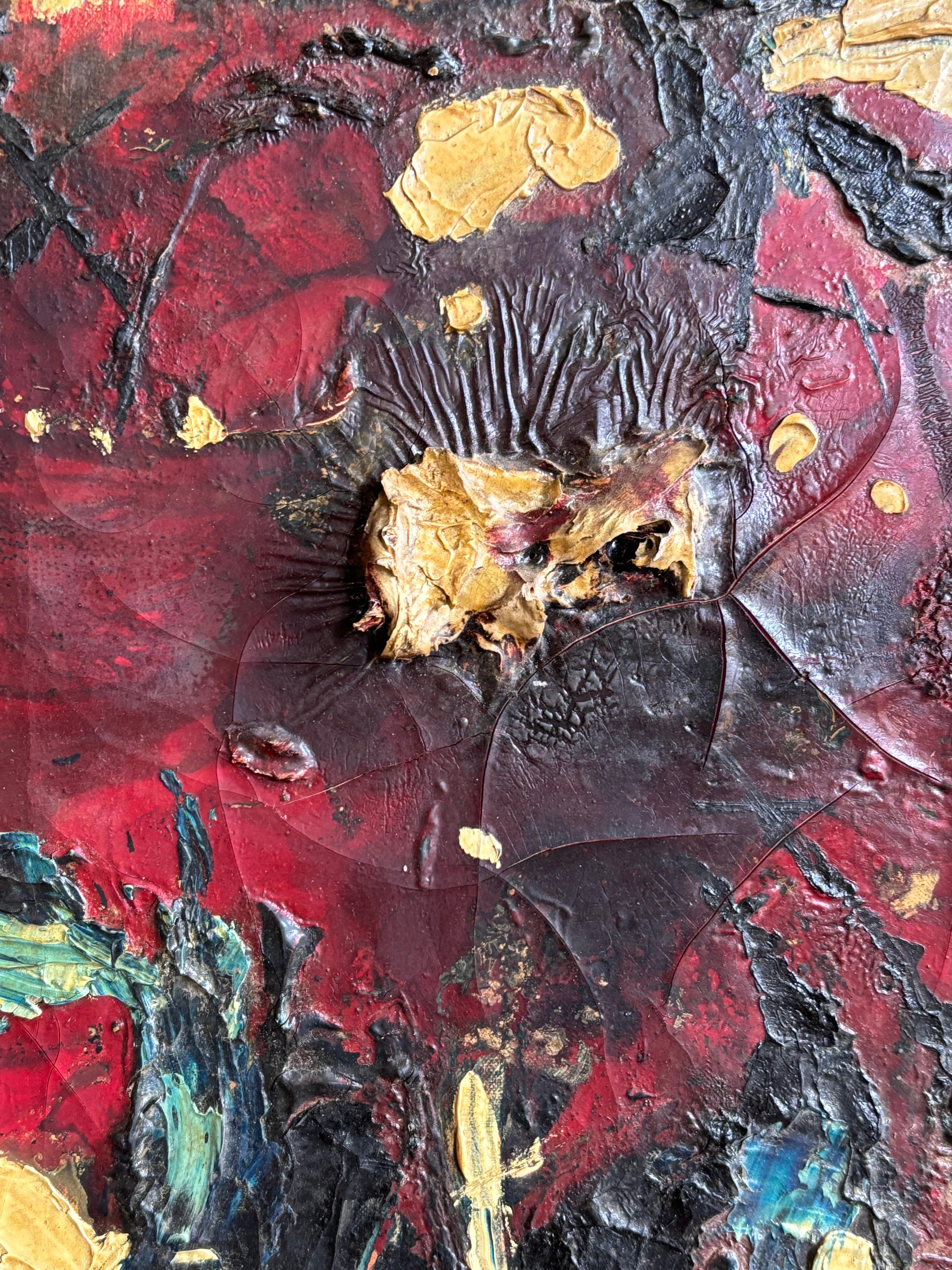 Pittura a olio astratta su tela in vendita 1