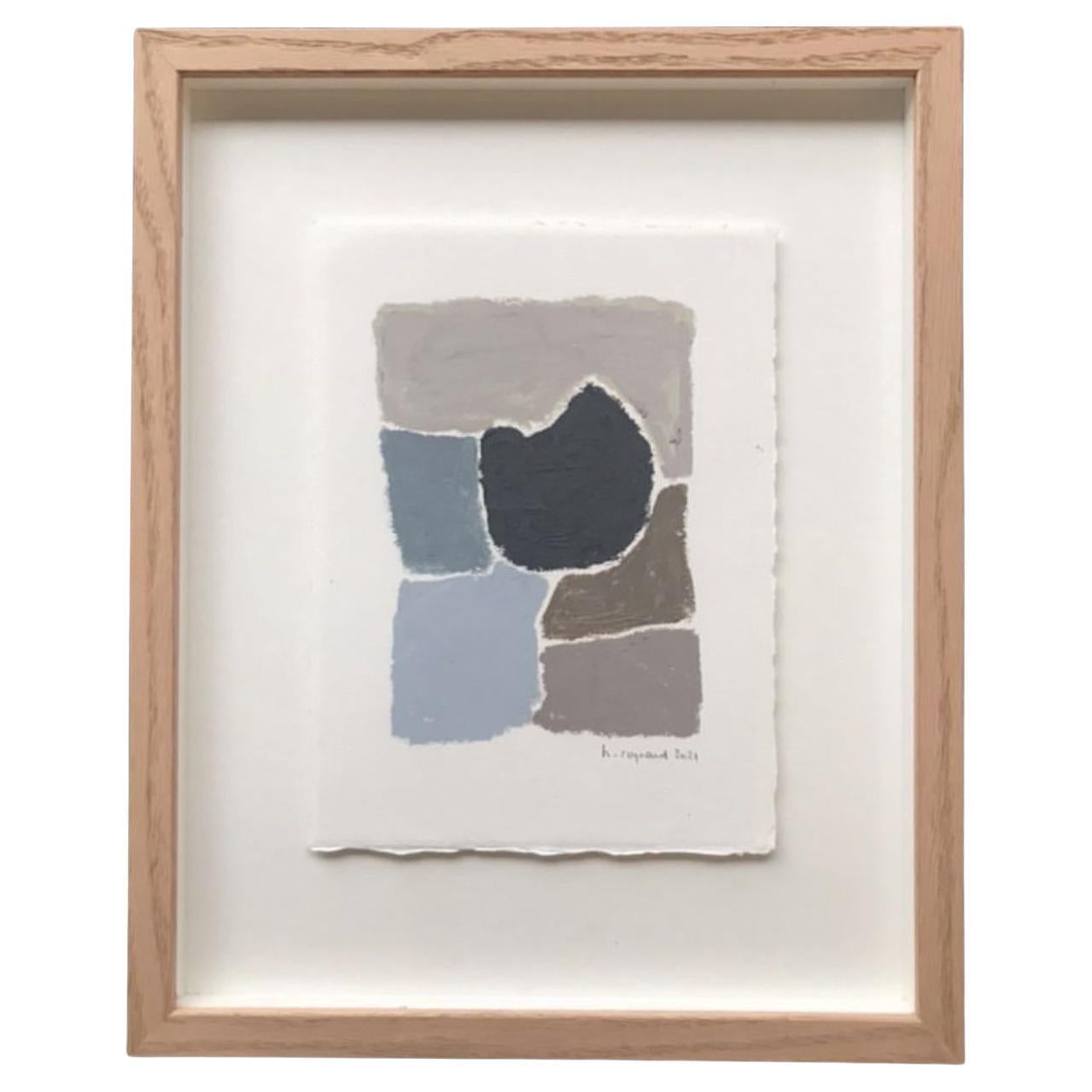 Layered Abstract Painting in Pastel Tones by Michael Dormer at 1stDibs