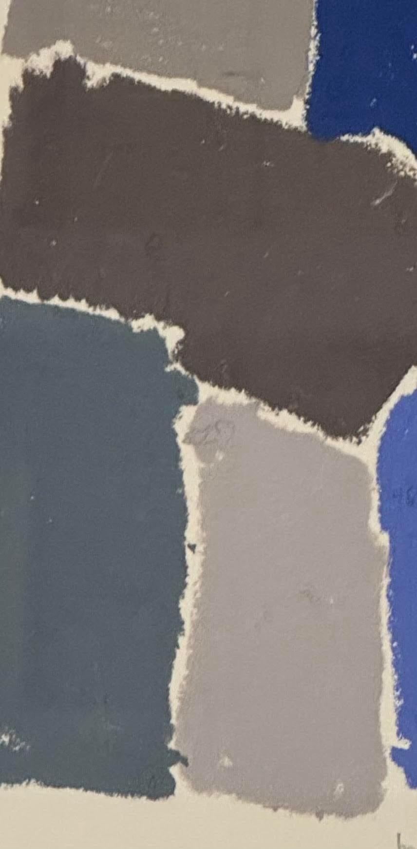 Francese Pittura astratta a pastello ad olio di Hortense Reynaud, Francia, Contemporanea in vendita
