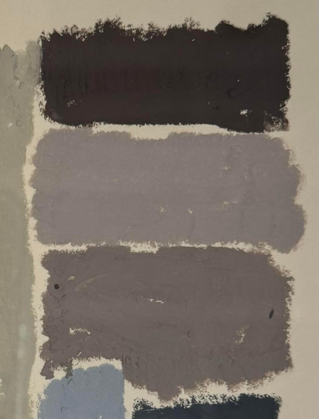 French Abstract Oil Pastel Painting By Hortense Reynaud, France, Contemporary For Sale