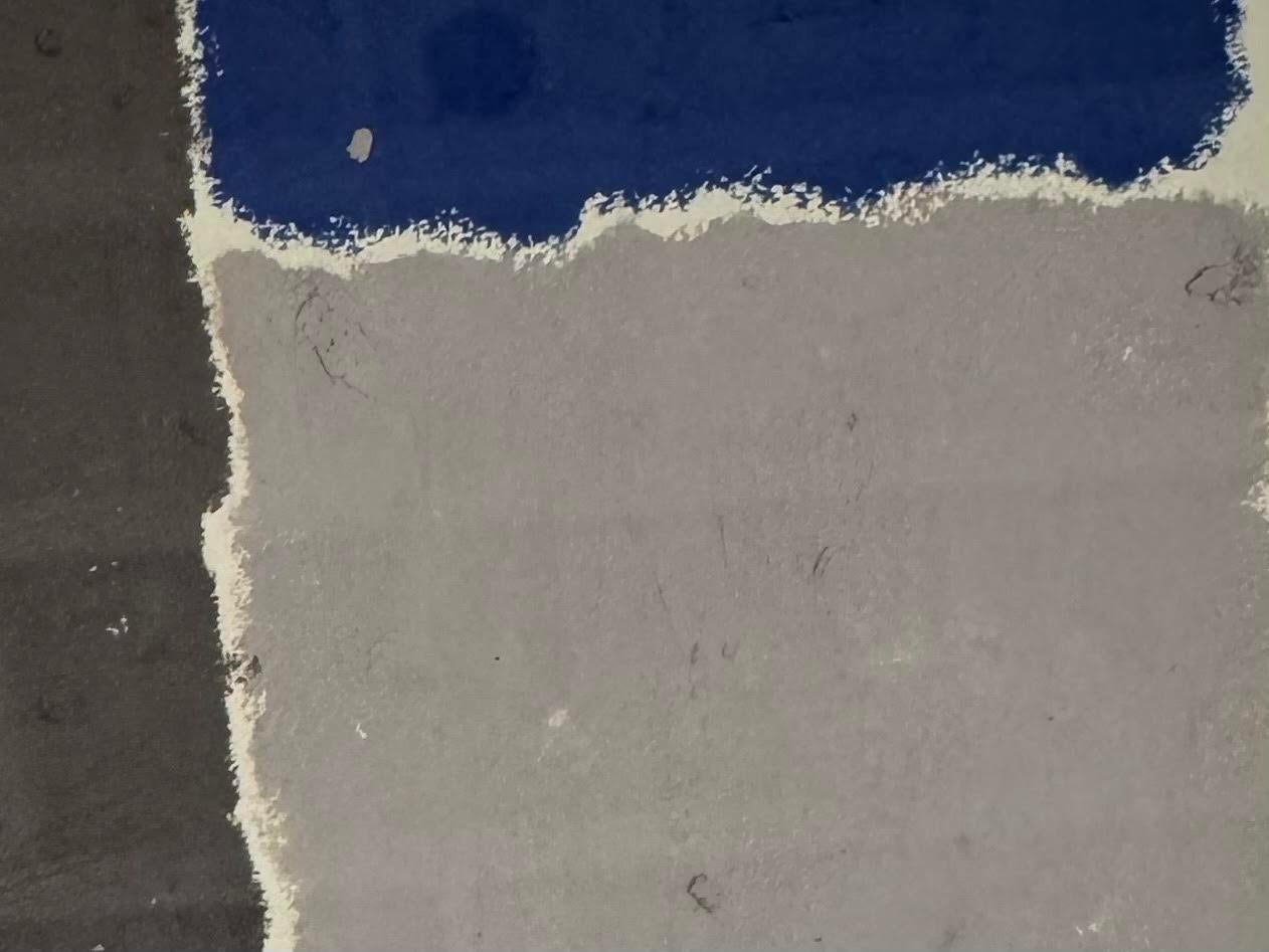 French Abstract Oil Pastel Painting By Hortense Reynaud, France, Contemporary For Sale
