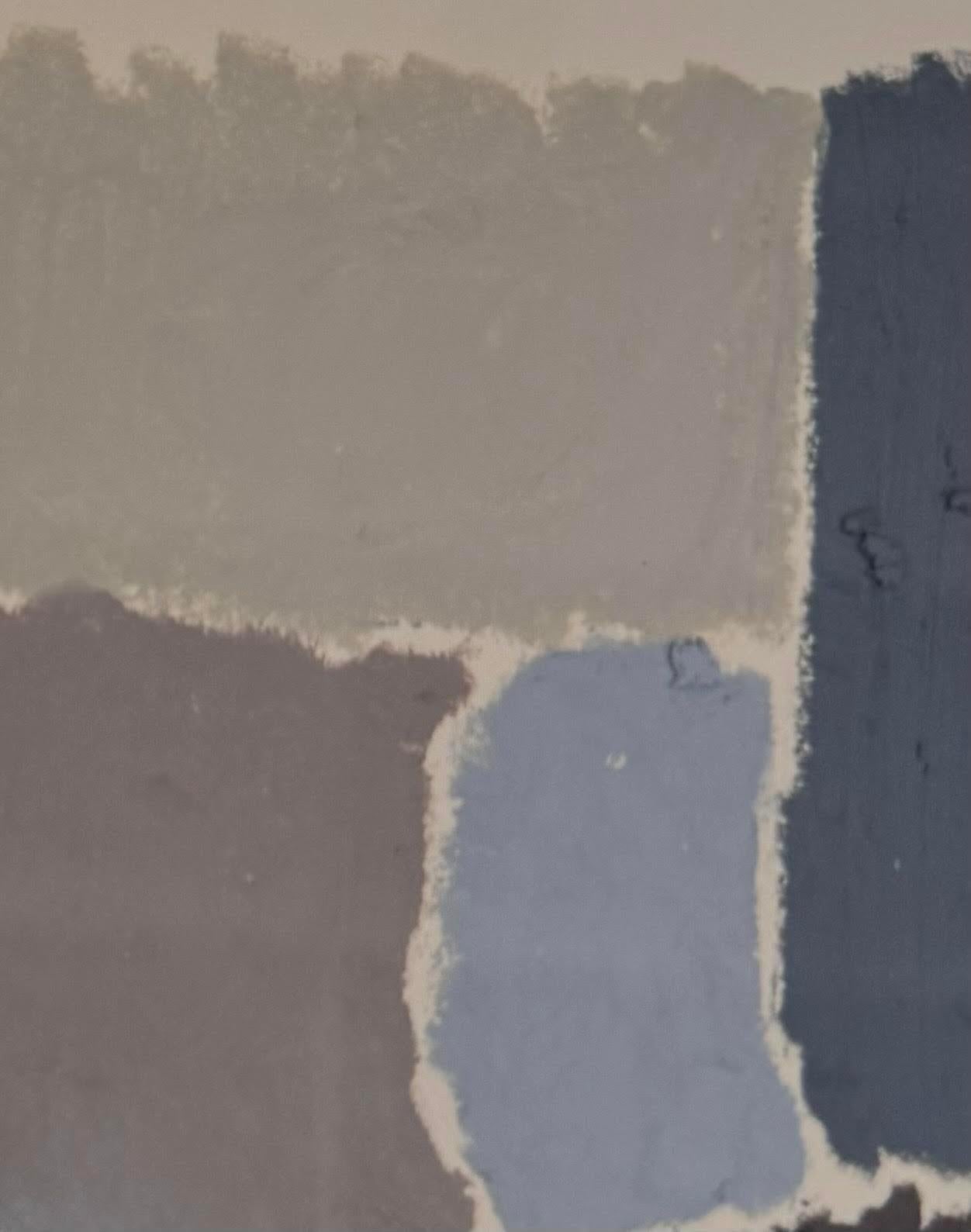 French Abstract Oil Pastel Painting By Hortense Reynaud, France, Contemporary For Sale