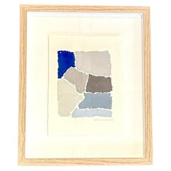Pittura astratta a pastello ad olio di Hortense Reynaud, Francia, Contemporanea