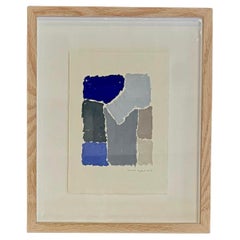 Pittura astratta a pastello ad olio di Hortense Reynaud, Francia, Contemporanea