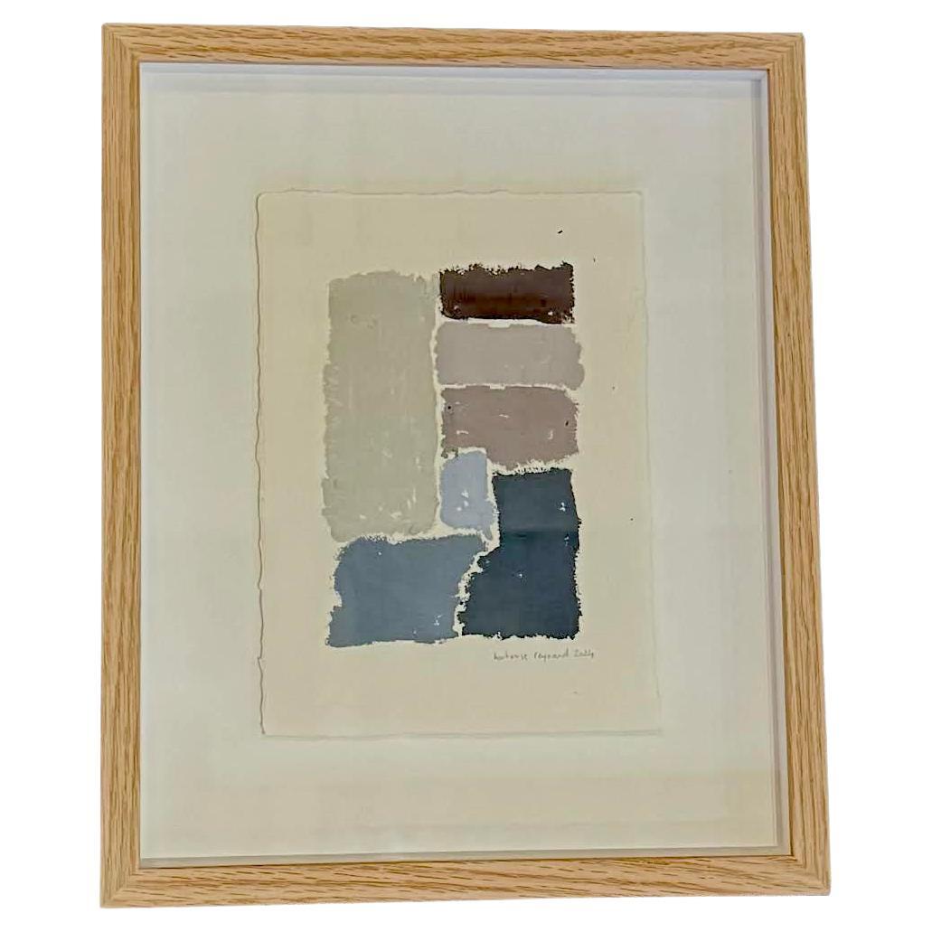 Pittura astratta a pastello ad olio di Hortense Reynaud, Francia, Contemporanea