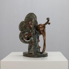 Scultura astratta in bronzo di César Bailleux, Belgio, anni ’80