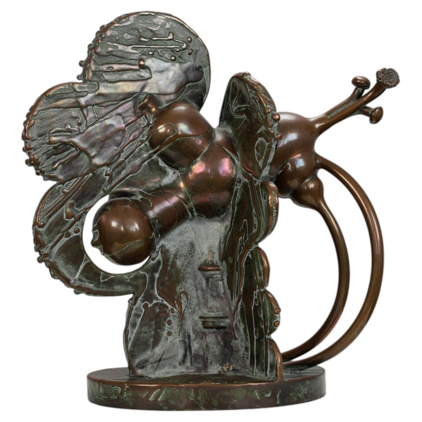 Scultura astratta in bronzo di César Bailleux, Belgio, anni ’80 in vendita