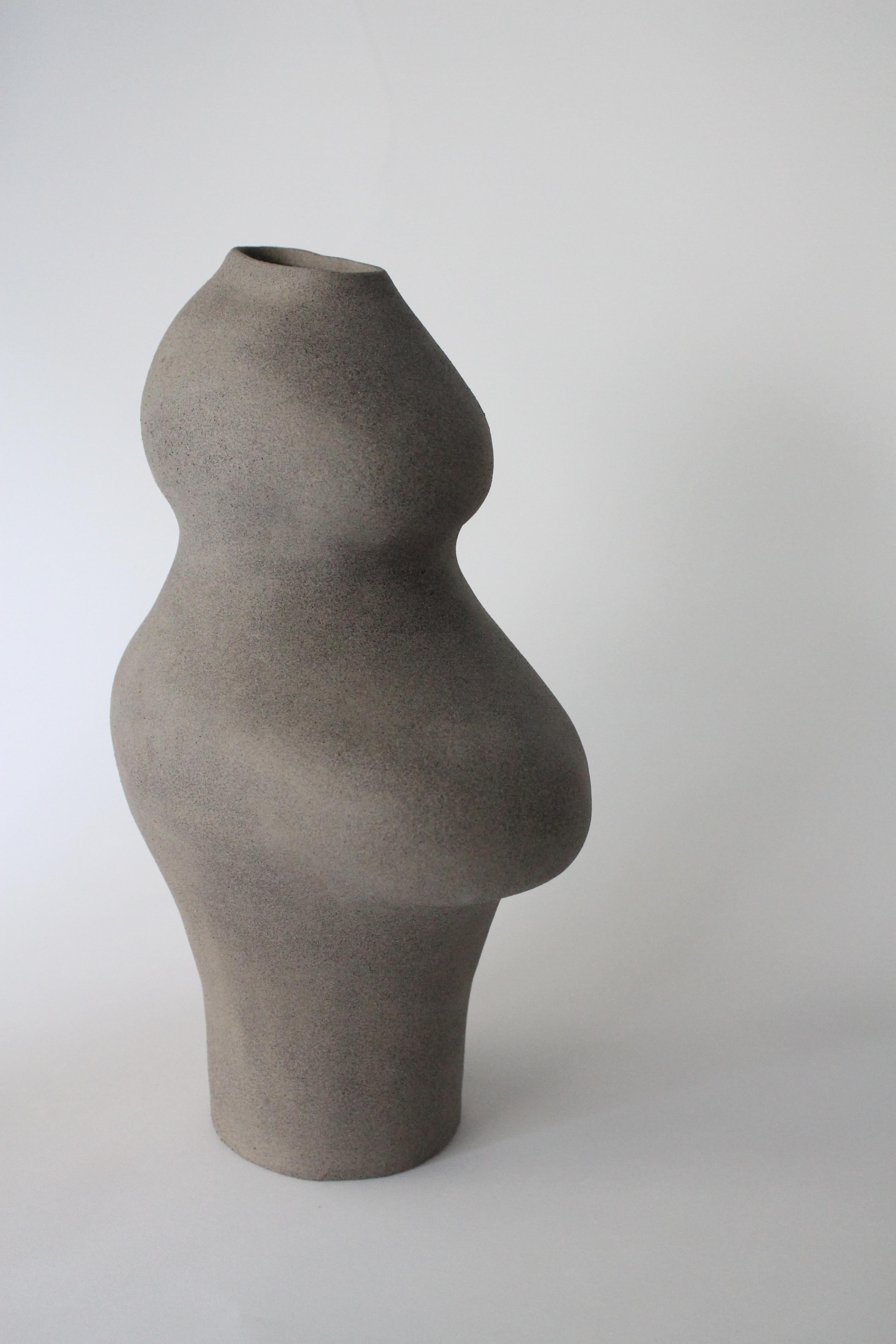 Abstract Organic Form Ceramic Sculpture – Handcrafted Stoneware Art ...