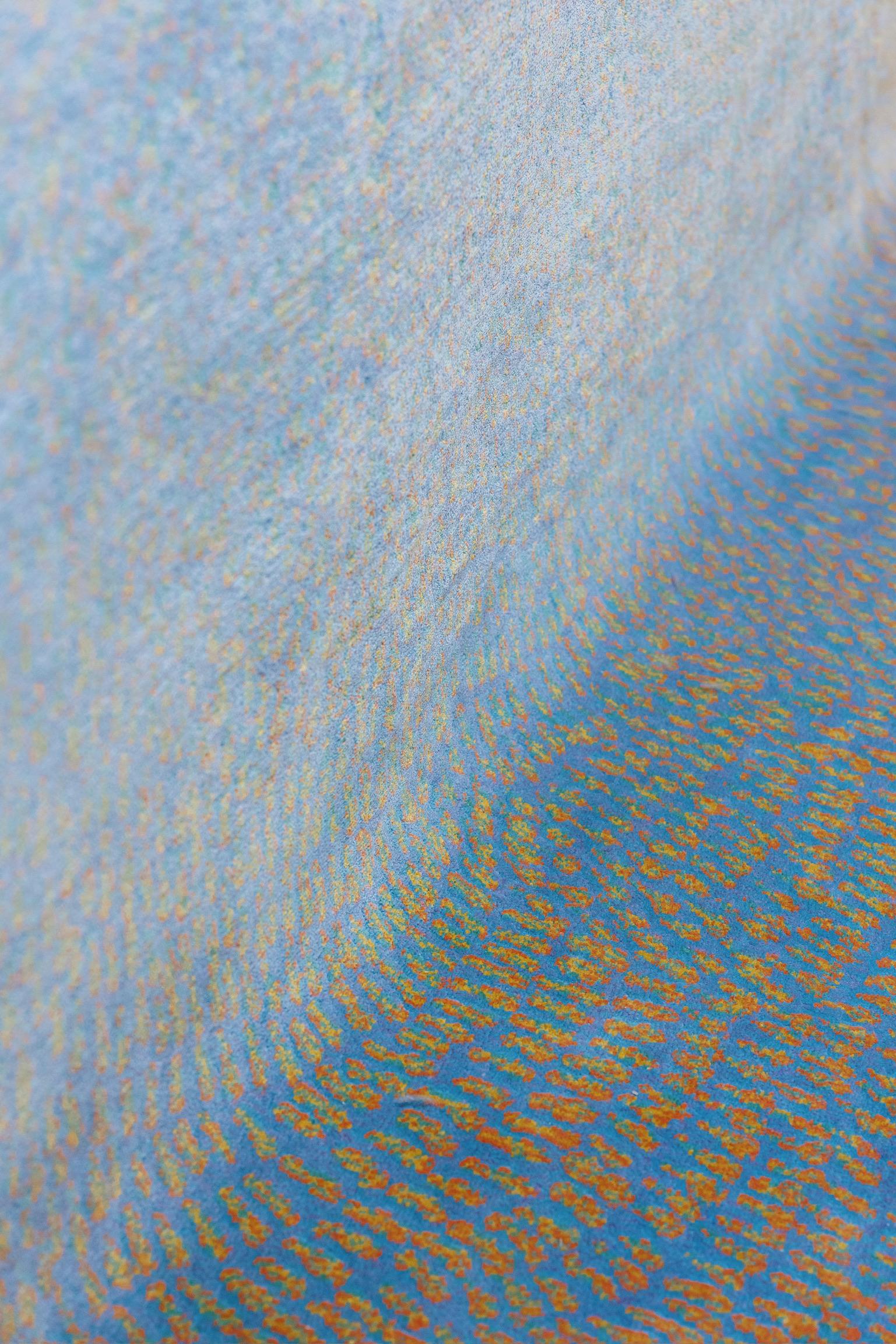 Abstract Organic Modern Colorful Luxury Silk Area Rug Dreampost by Joseph Carini For Sale 4