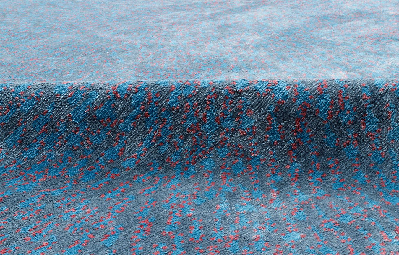Wool Abstract Organic Modern Luxury Silk Area Rug Dreampost Twilight by Joseph Carini