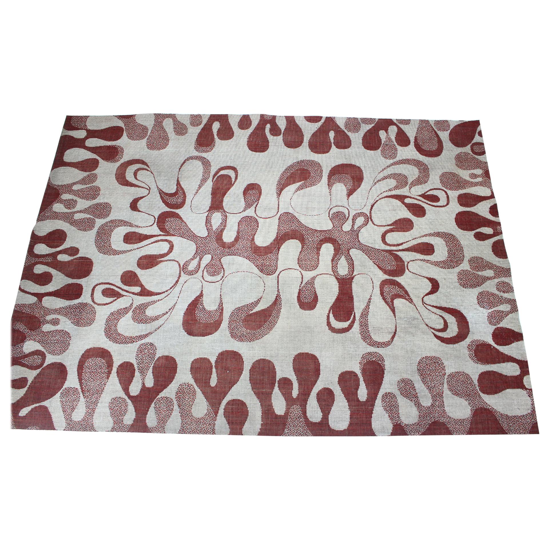 Abstract Organic Modernist Design Carpet / Rug, 1960s For Sale