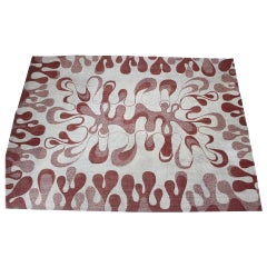 Abstract Organic Modernist Design Carpet / Rug, 1960s