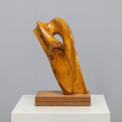 Abstract Organic Wood Sculpture by H. Hinfelaar, Netherlands, 1980s