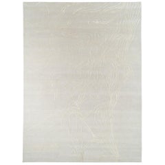 Abstract Organic Wool and Silk Area Rug by Carini