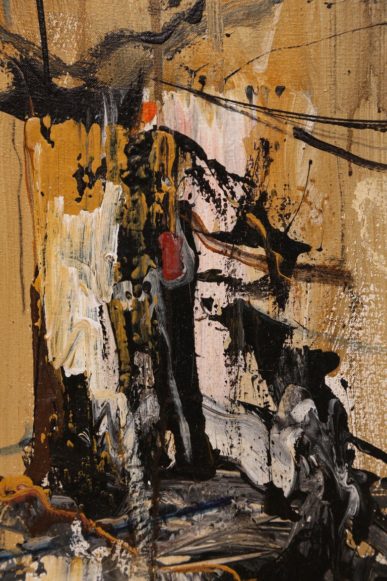 Abstract Original Oil Painting by Gino Hollander For Sale at 1stDibs
