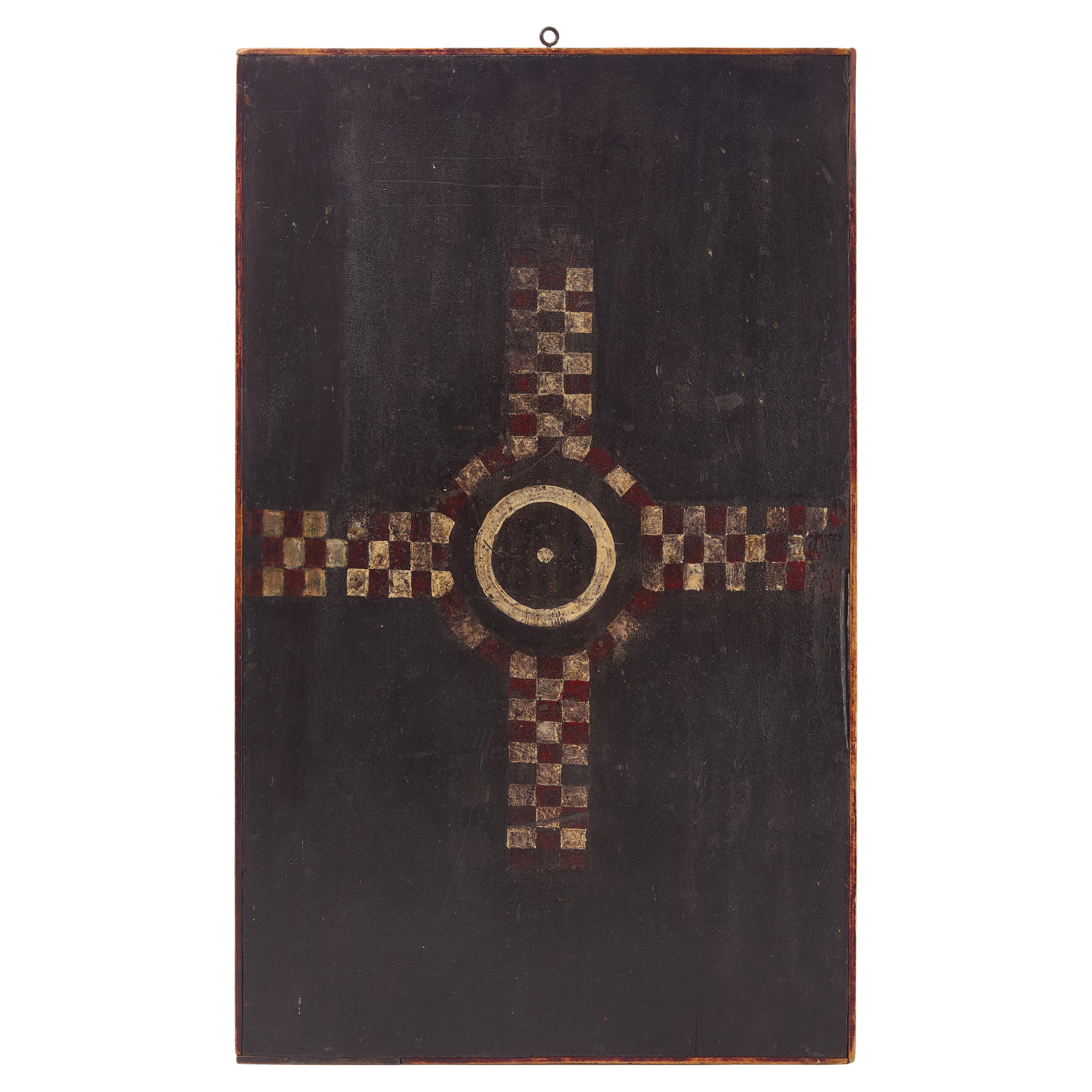 Abstract Painted Parcheesi Game Board