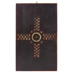 Planche de jeu peinte abstraite Parcheesi