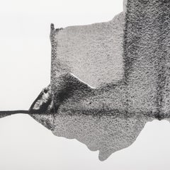 Abstract Painting Acryl on Canvas in Black-Grey-White by Guillermo Aritza 1991