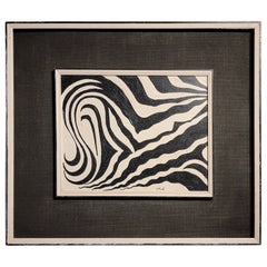 Pittura astratta, bianco e nero anni '50