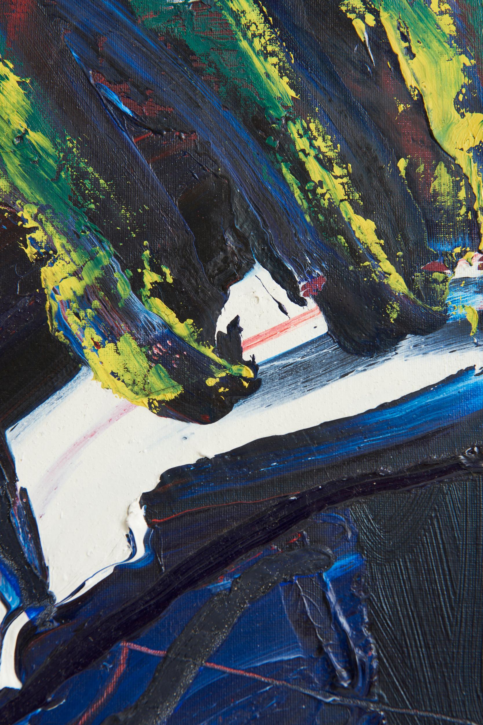 Abstract painting by Bengt Åberg (1941-2015) 1