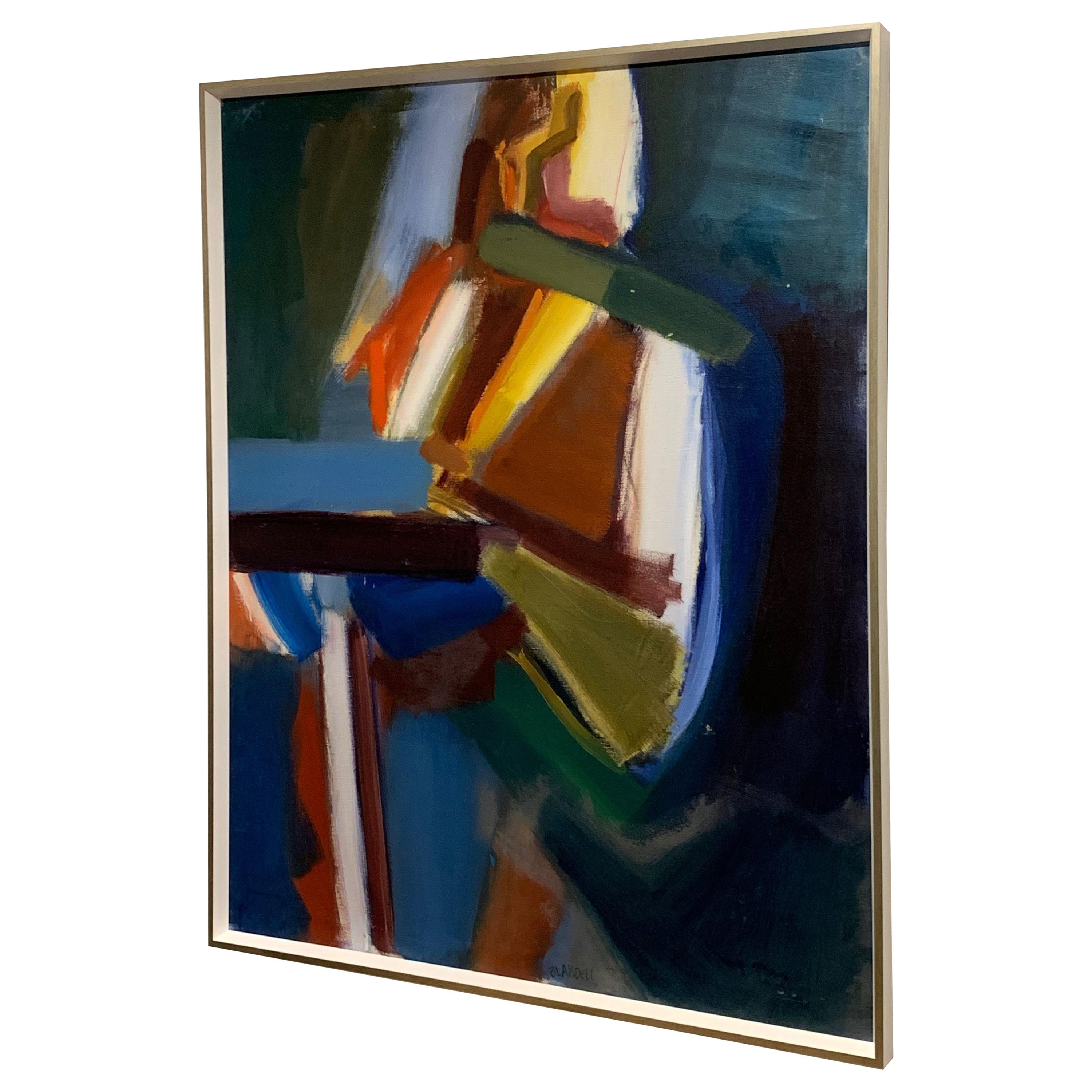 Abstraktes Gemälde von Blaisdell im Angebot