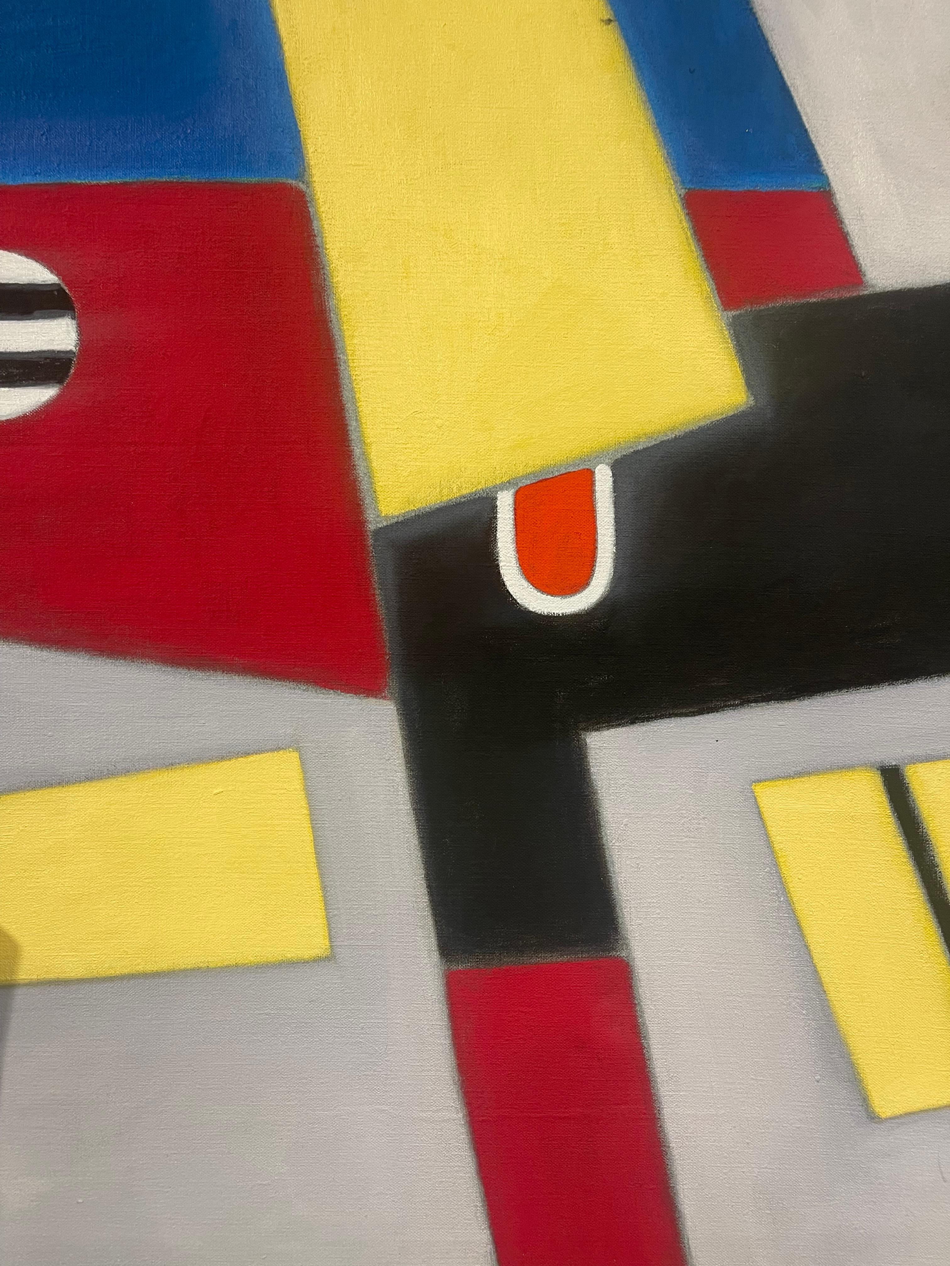 Abstrakte Malerei direkt aus dem Nachlass des Künstlers Bruce Gregory (1917-2002). Unterschrieben. Titel: 