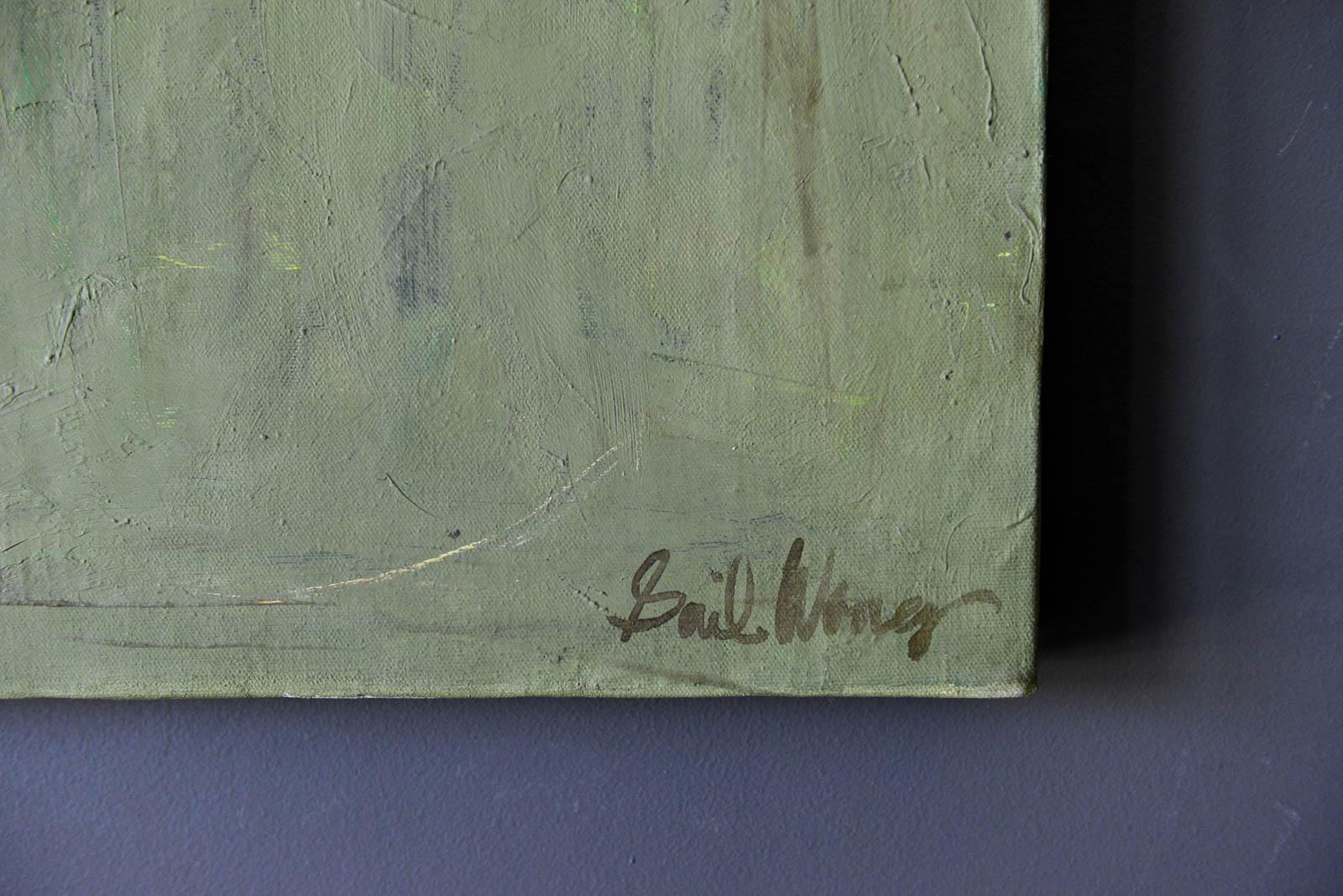 Canne Peinture abstraite de l'artiste californienne Gail Wong:: vers 1970