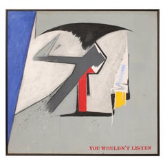 Abstract painting by Dave Seabury, You Wouldn't Listen