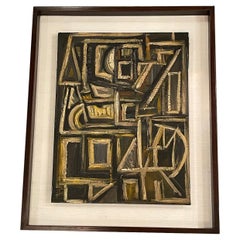 Abstract Painting by Dutch School of Art, Holland, 1930s