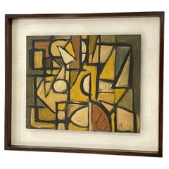 Abstract Painting by Dutch School of Art, Holland, 1930s