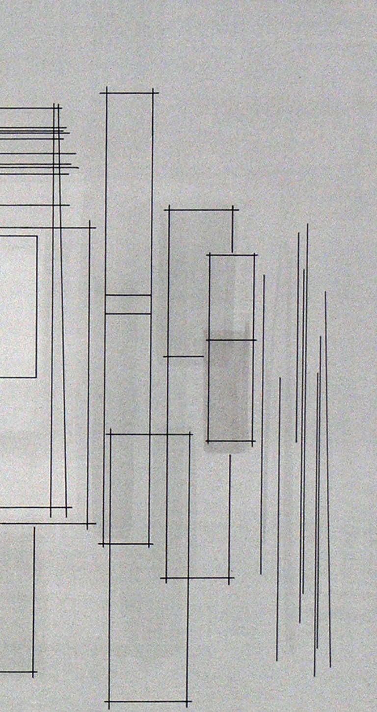 Pintura abstracta de Eugene Kloszewski, hacia la década de 1950. Kloszewski trabajó y fue amigo personal de Josef Albers. Estas obras fueron adquiridas a la viuda de Kloszewski. Por favor, consulte nuestros otros listados 1stdibs para otras pinturas