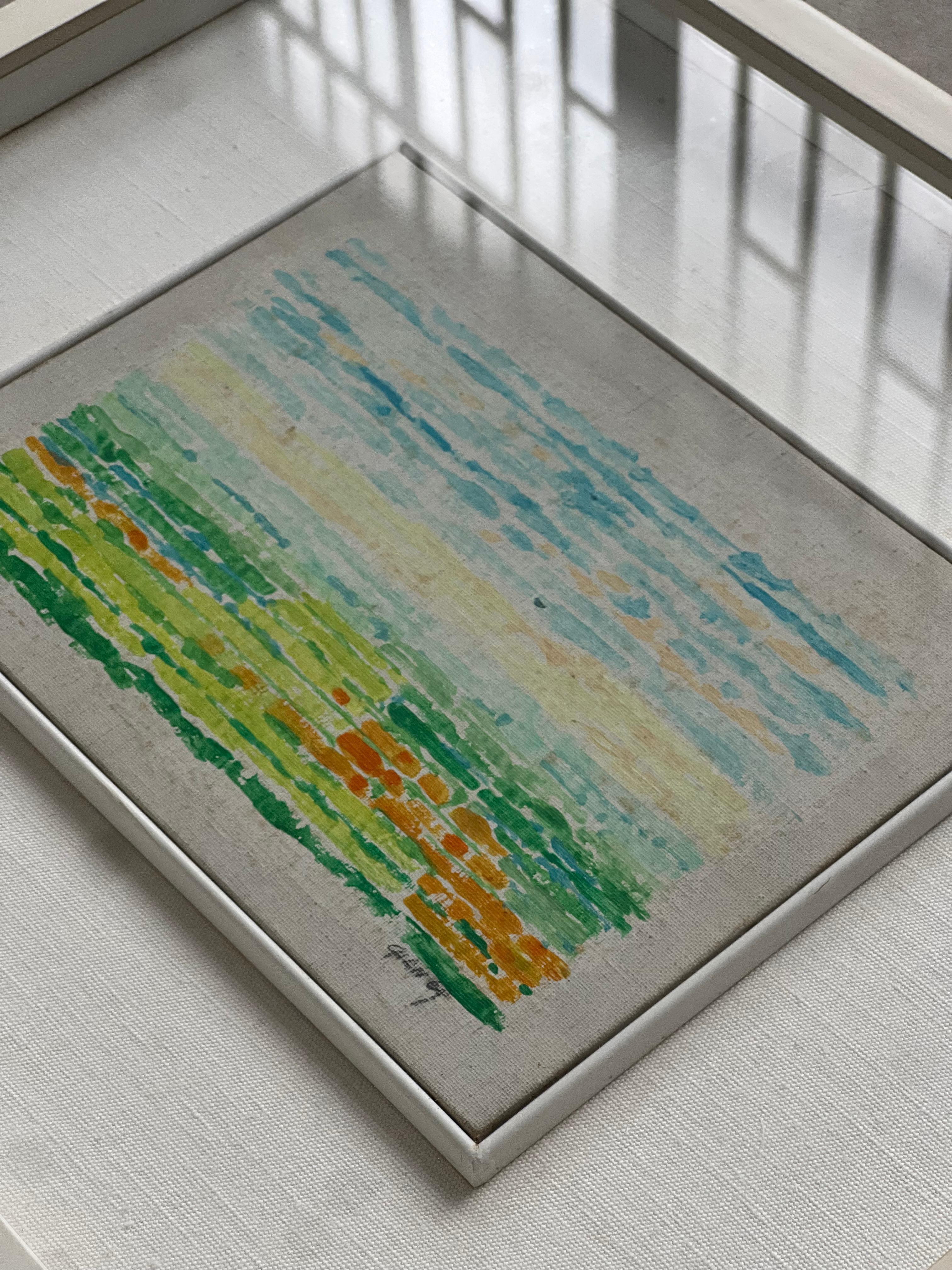 Abstraktes Gemälde von Gian Cesare Battaini, Visual Art, Acryl auf Leinwand im Zustand „Gut“ im Angebot in Milano, IT