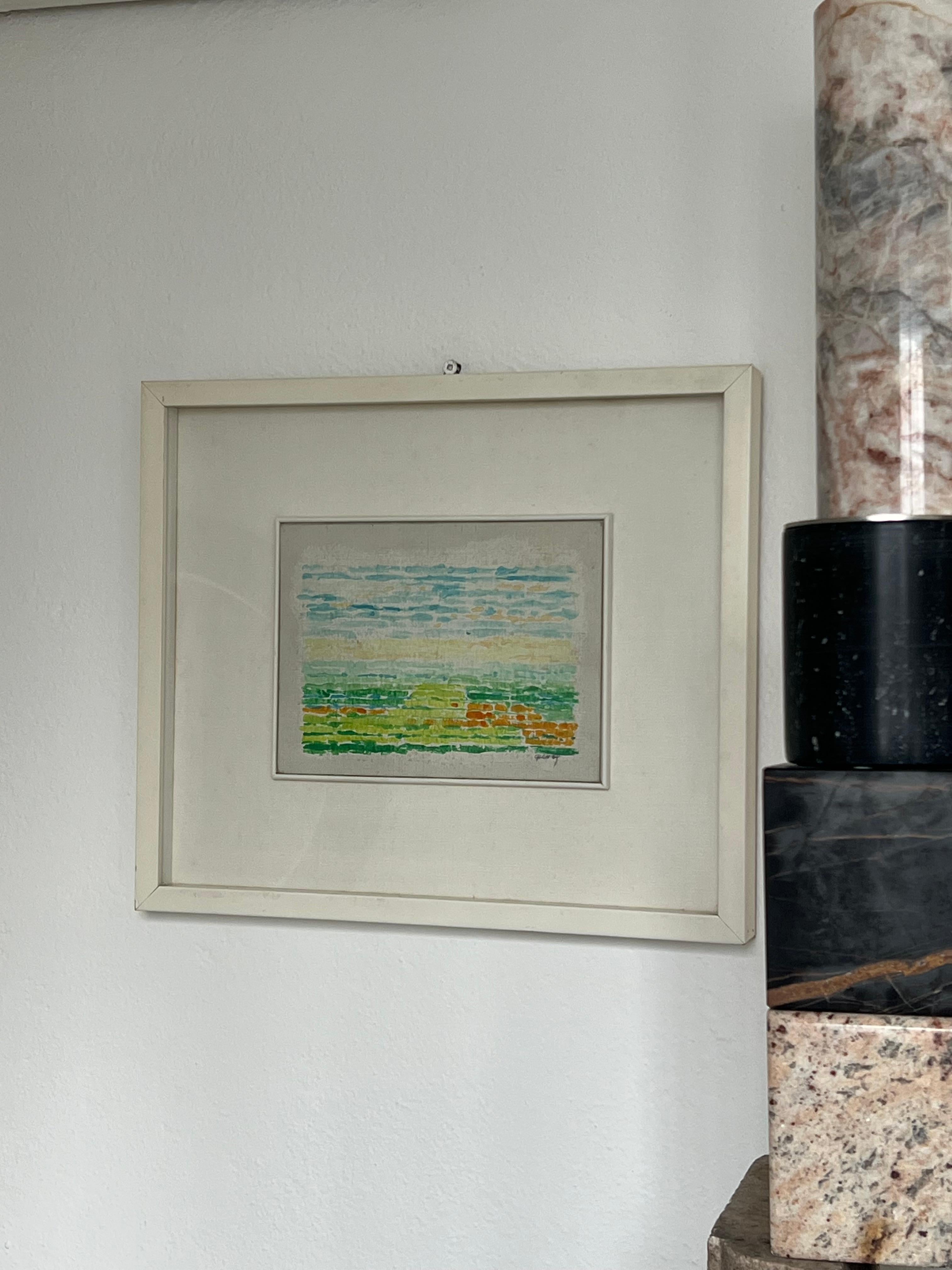 Abstraktes Gemälde von Gian Cesare Battaini, Visual Art, Acryl auf Leinwand im Angebot 1