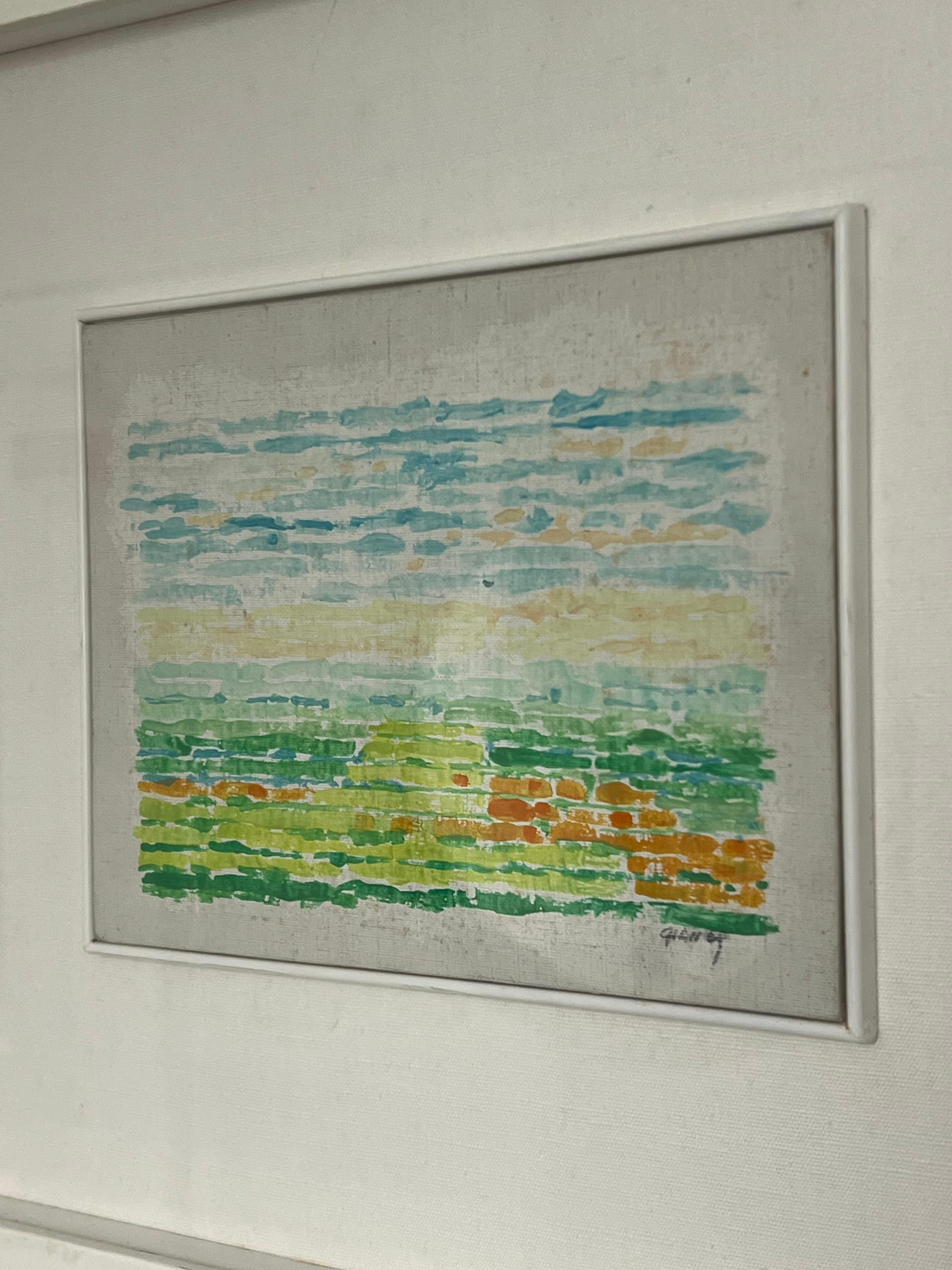 Abstraktes Gemälde von Gian Cesare Battaini, Visual Art, Acryl auf Leinwand im Angebot 2