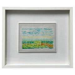 Cuadro abstracto de Gian Cesare Battaini, Arte visual acrílico sobre lienzo