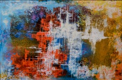 Peinture abstraite de l'artiste mexicain Leonardo Nierman