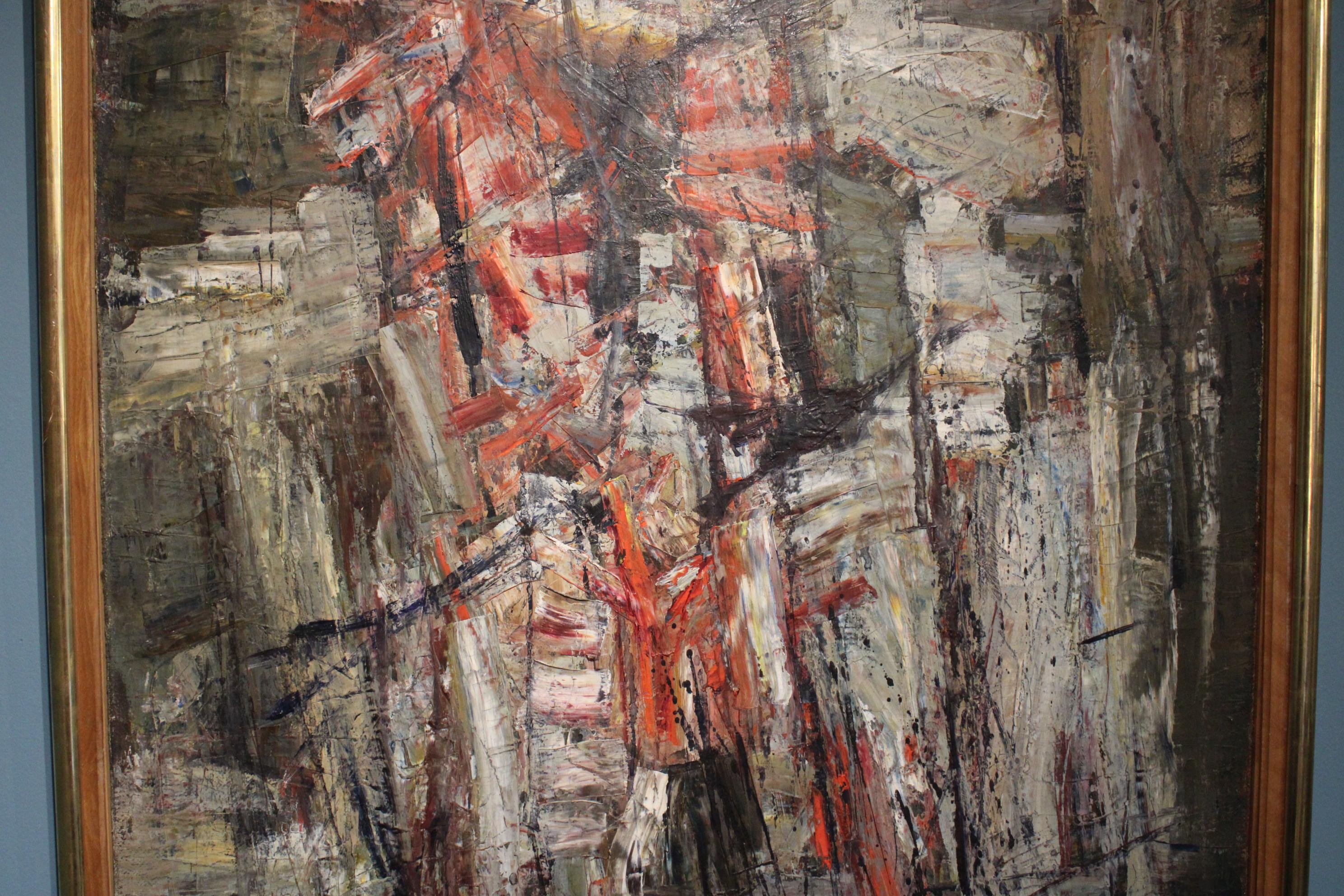 Abstraktes abstraktes Gemälde von Moser im Angebot 1