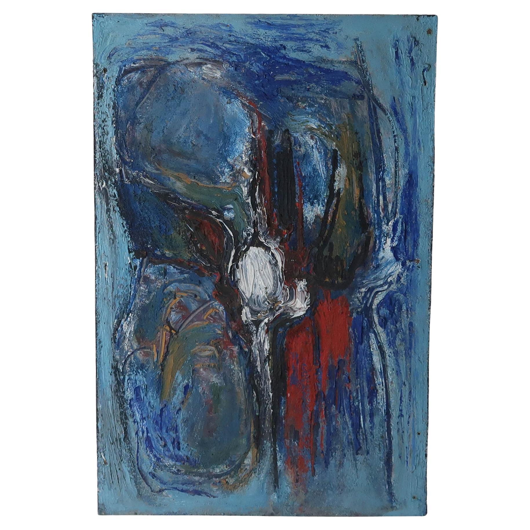 Abstract Painting by Otto Petersen, Danish, 1965 For Sale
