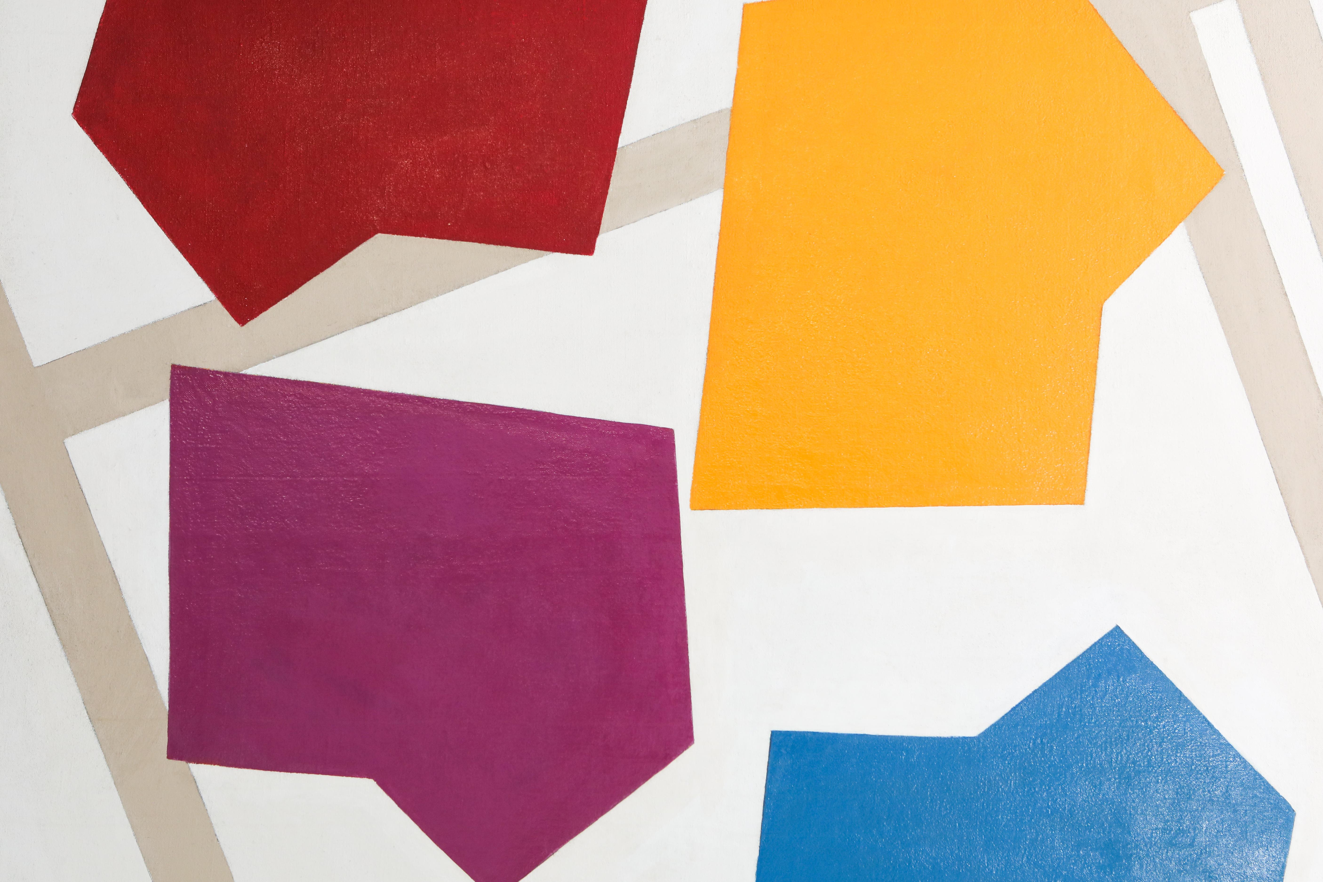 Pintura abstracta de René Roche, Francia, 1979 Lienzo en venta