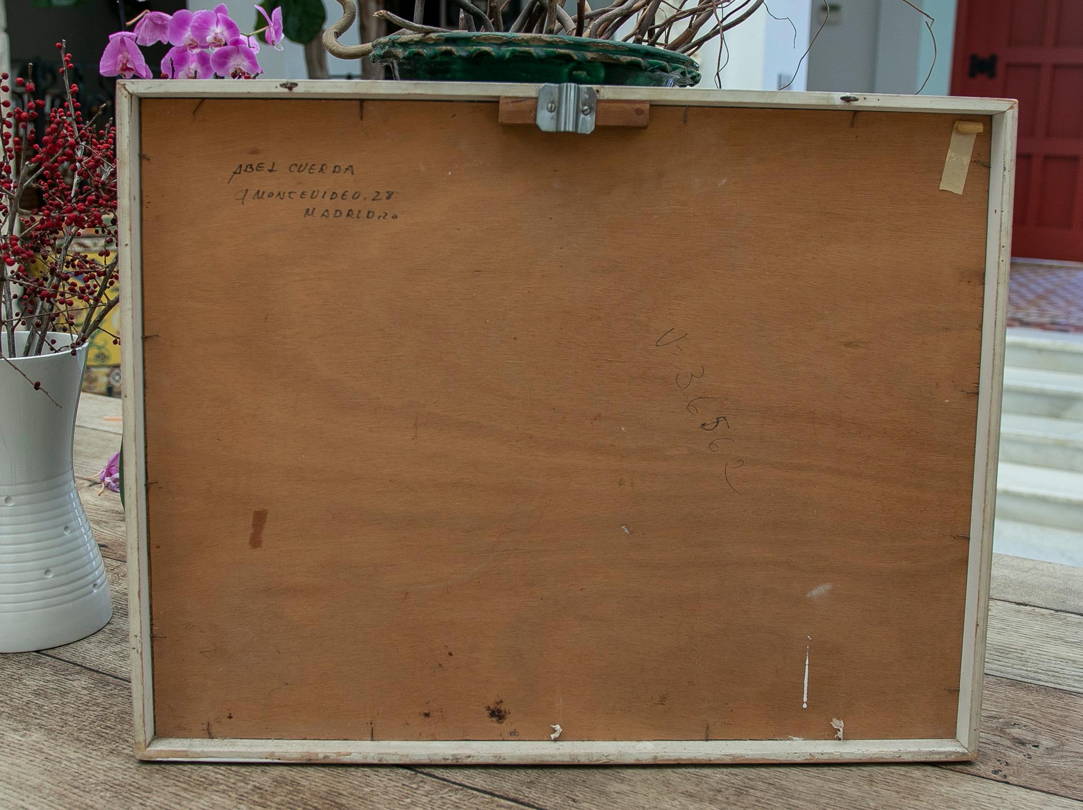 Pintura Abstracta del Artista Abel Cuerda, Firmada y Fechada Año 1991 en venta 9