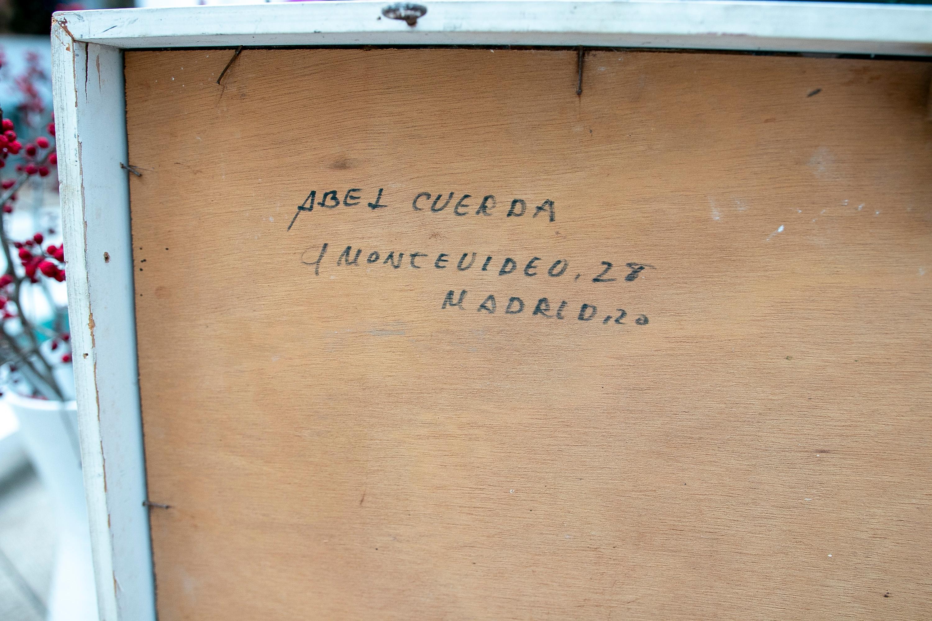 Pintura Abstracta del Artista Abel Cuerda, Firmada y Fechada Año 1991 en venta 10