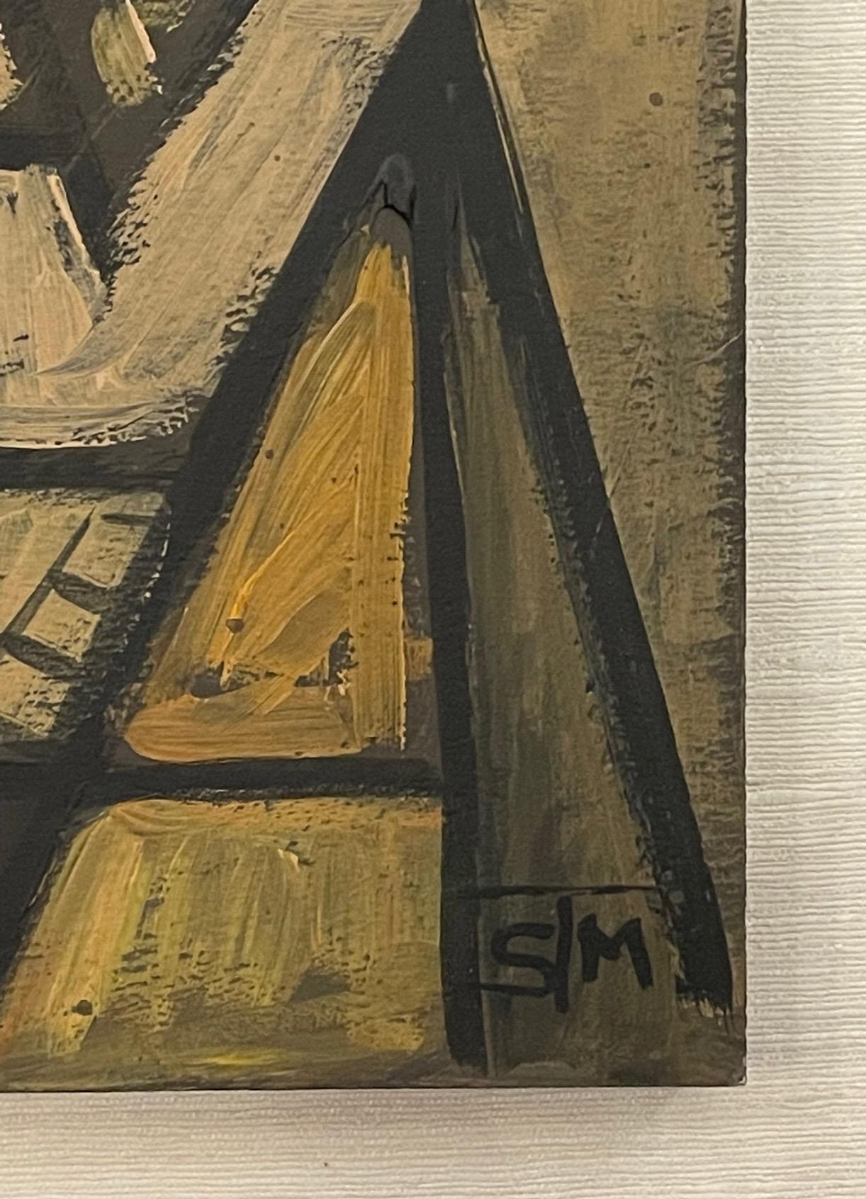 Mid-20th Century Abstract Painting by the Dutch School of Art, Holland, 1930s For Sale