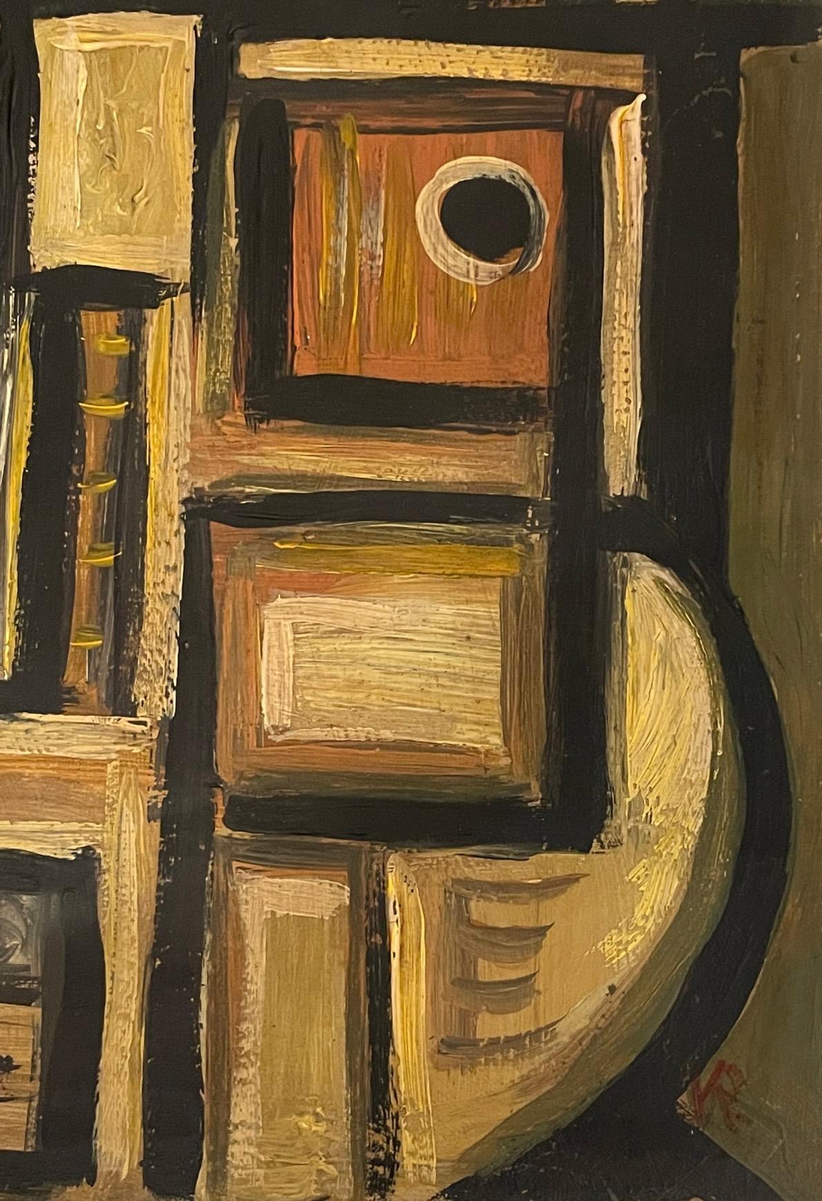 Abstraktes Gemälde der niederländischen Kunstschule, Holland, 1930er Jahre (Mitte des 20. Jahrhunderts) im Angebot