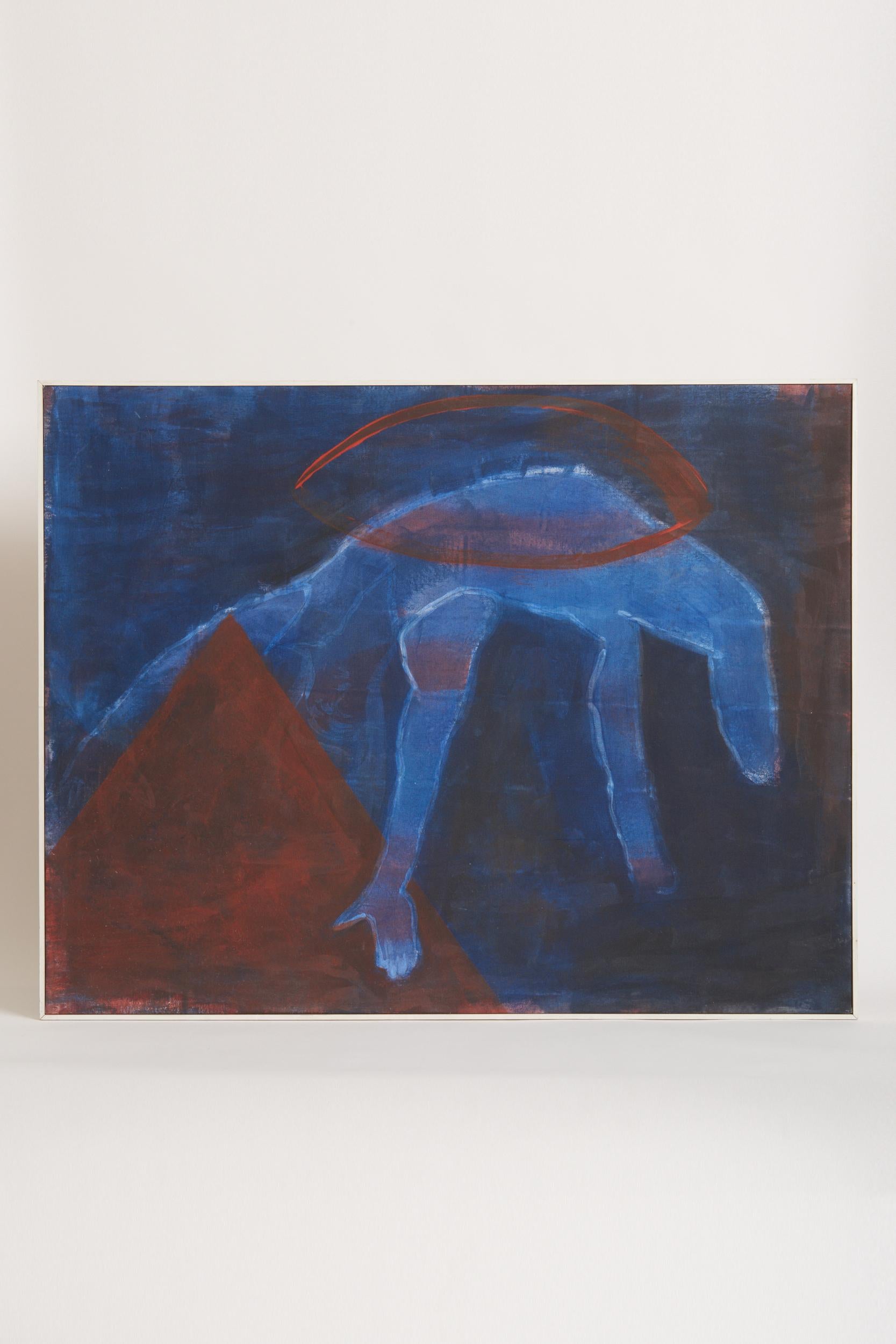 Ulrika Wagner (1953-1999).
Composition abstraite, peinture sur toile.
Danemark, 20e siècle
-
Ulrika Wagner a commencé sa carrière artistique par un diplôme en arts textiles et artisanat au Danemark. Ensuite, elle a poursuivi avec les techniques de