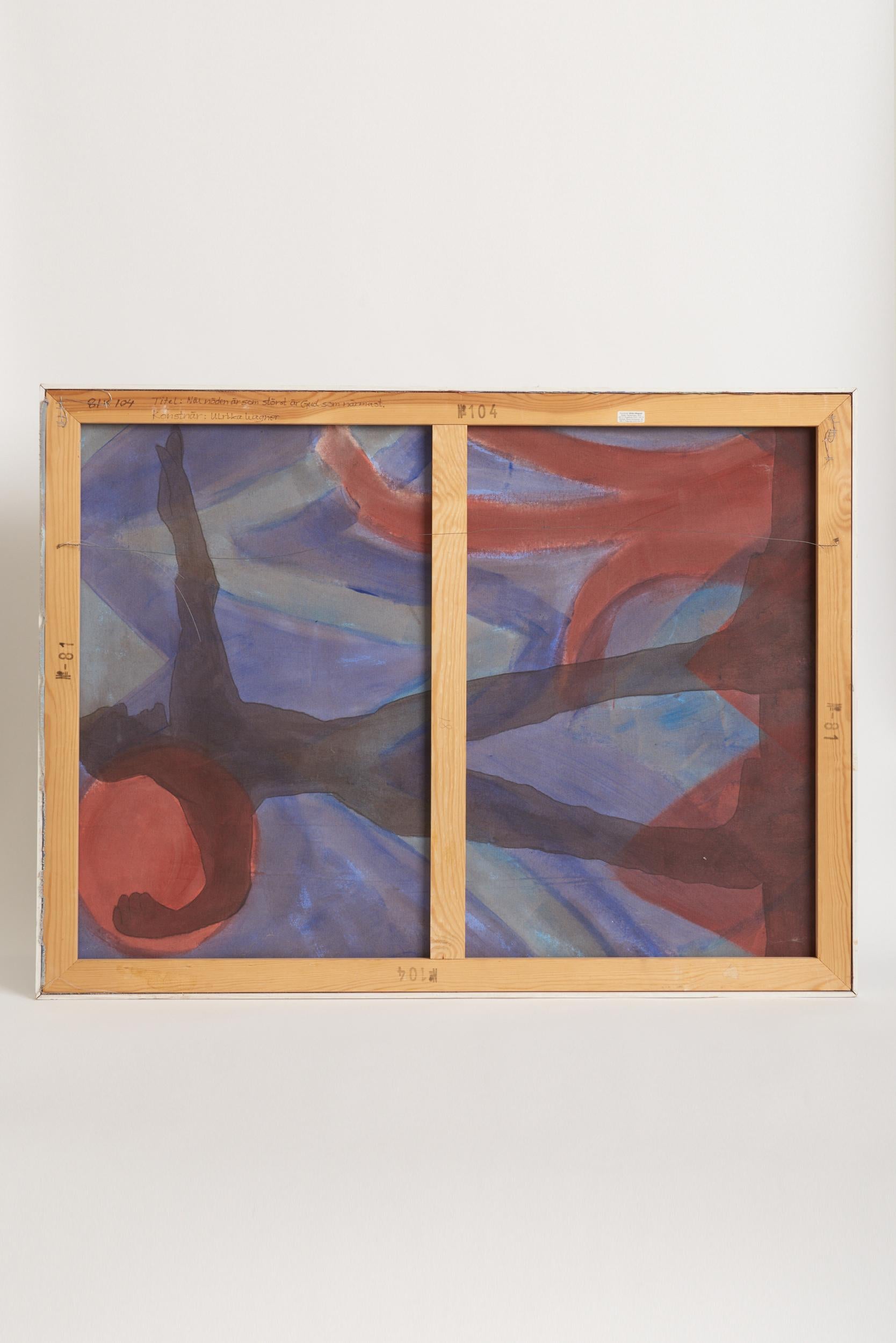 Toile Peinture abstraite d'Ulrika Wagner (1953-1999) en vente