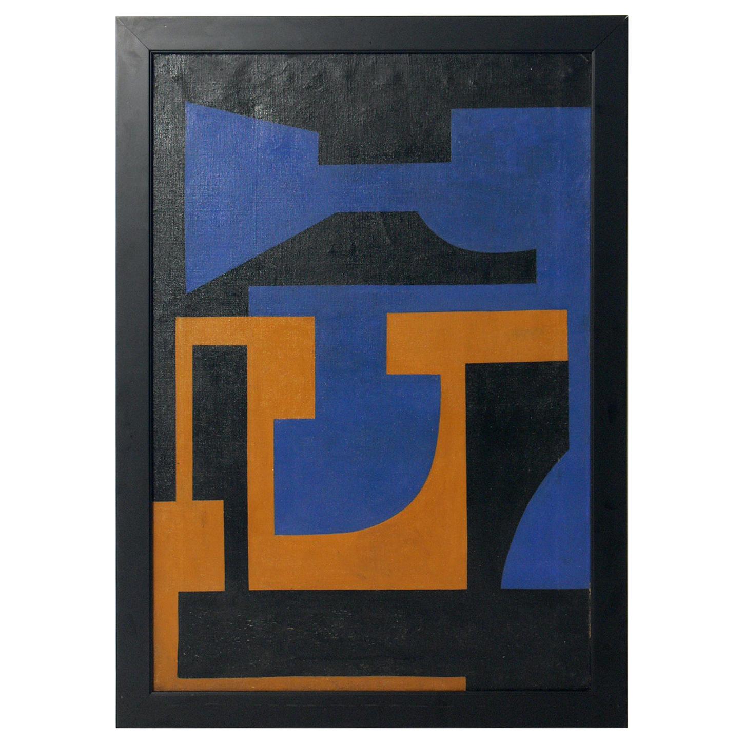 Abstract Painting by W. Klein, 1951